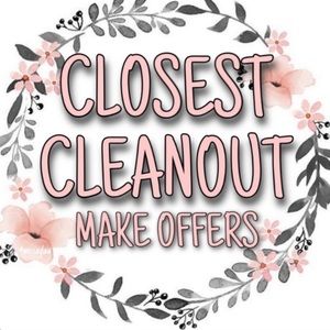 CLOSET CLEANOUT EVERYTHING MUST GO